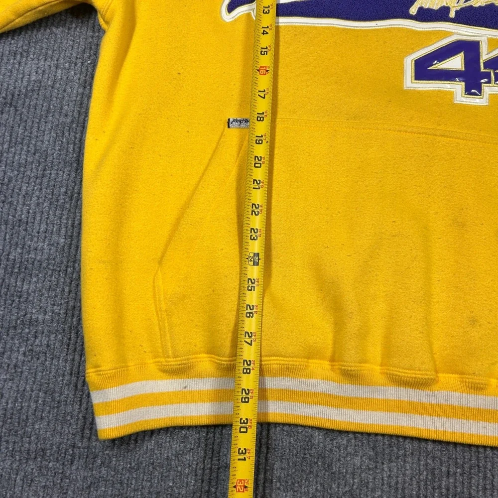 Johnny Blaze Hoodie Men's XL Los Angeles Lakers 44‎ Yellow Kobe Bryant Tribute